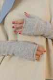 Octavia Fingerless Arm Warmer Gloves Grey
